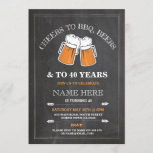 Bravo à BBQ, Bières Anniversaire Invitation de la 