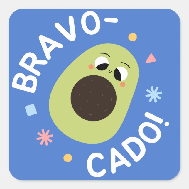 Bravo Cado - Autocollant Avocat (Devant)
