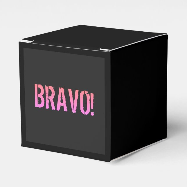 Bravo! Italian saying  Favor Box (Front Side)