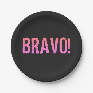 Bravo! Italian saying  Paper Plate