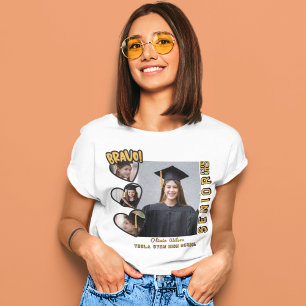 Bravo Senior 2025 Personalized Family Graduation T T-Shirt