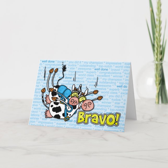 bravo - skydive tandem card (Front)