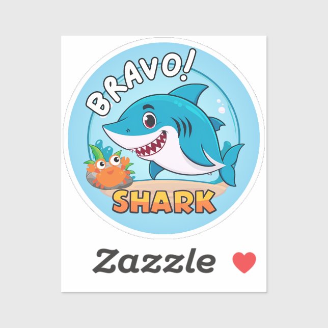 Bravo Sticker, Shark Stickers (Sheet)