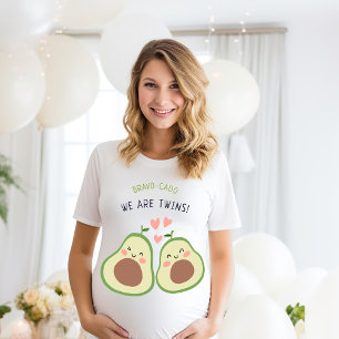 Bravocado Avocado Gender Neutral Twins Mom to be T-Shirt