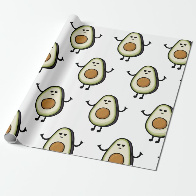 Bravocado Wrapping Paper (Unrolled)