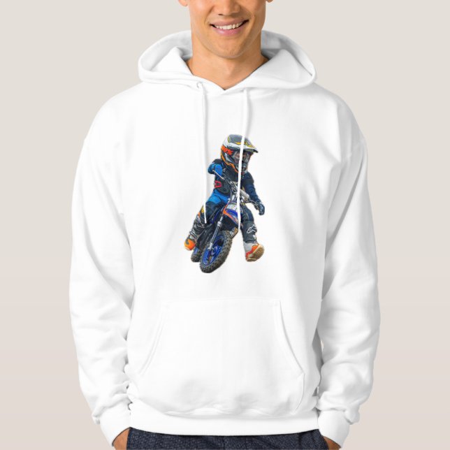 Braxton #18 Michigan MX Boyz White Hoodie (Front)