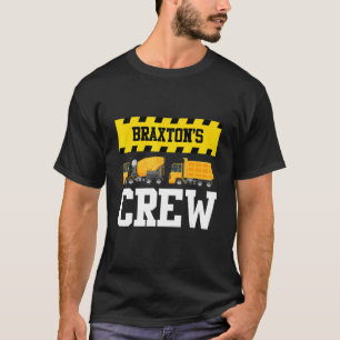 Braxton Construction Crew Custom Dumptruck Dump Tr T-Shirt