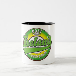 Bray County Wicklow Ireland. Two-Tone Coffee Mug
