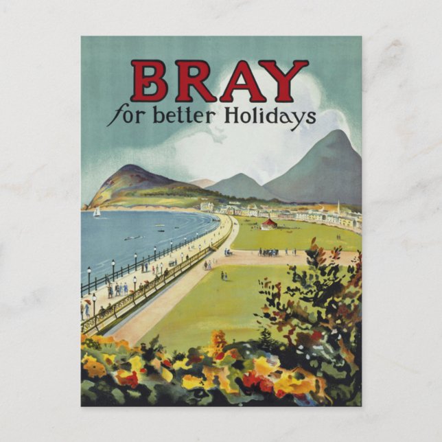 Bray ~ for better holidays postcard (Front)