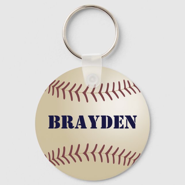 Brayden Baseball Keychain (Front)
