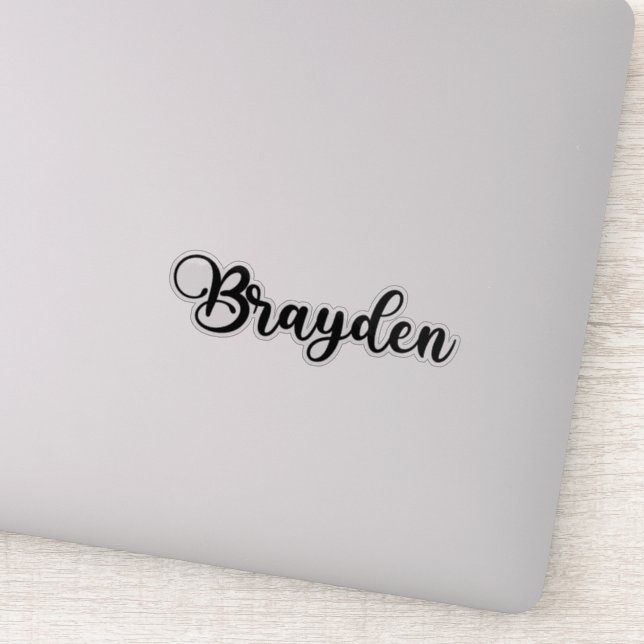 Brayden Name - Handwritten Calligraphy (Detail)