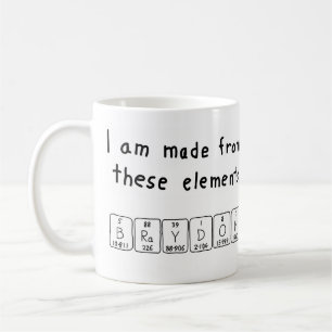 Braydon periodic table name mug