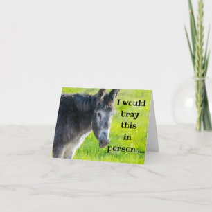 BRAYING ***HAPPY BIRTHDAY*** FROM A COOL DONKEY CARD