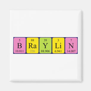 Braylin periodic table name magnet