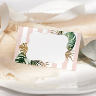 Brayures roses tropicale plm plage chic mariage
