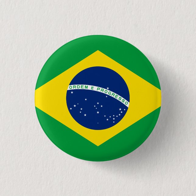 Brazil 1 Inch Round Button (Front)