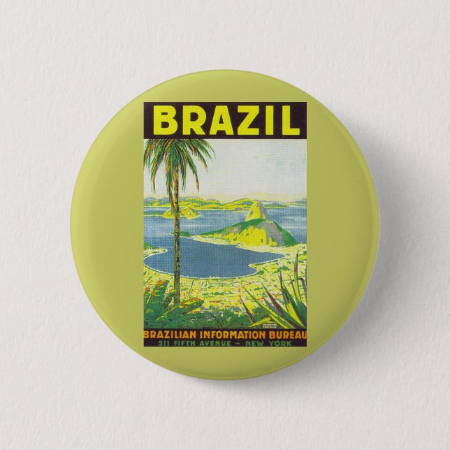 Brazil 2 Inch Round Button (Front)