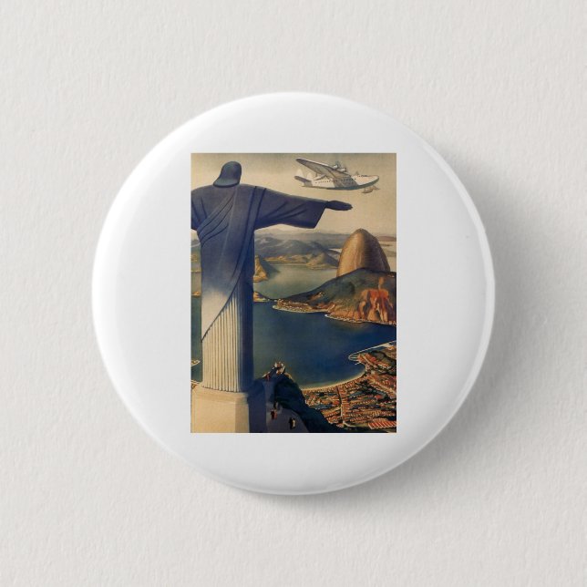 Brazil 2 Inch Round Button (Front)