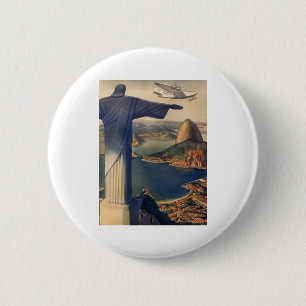 Brazil 2 Inch Round Button