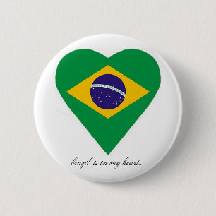 BRAZIL 2 INCH ROUND BUTTON