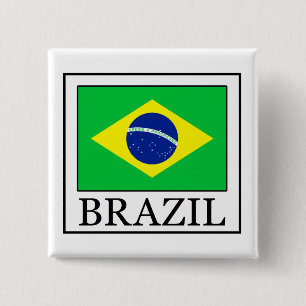 Brazil 2 Inch Square Button
