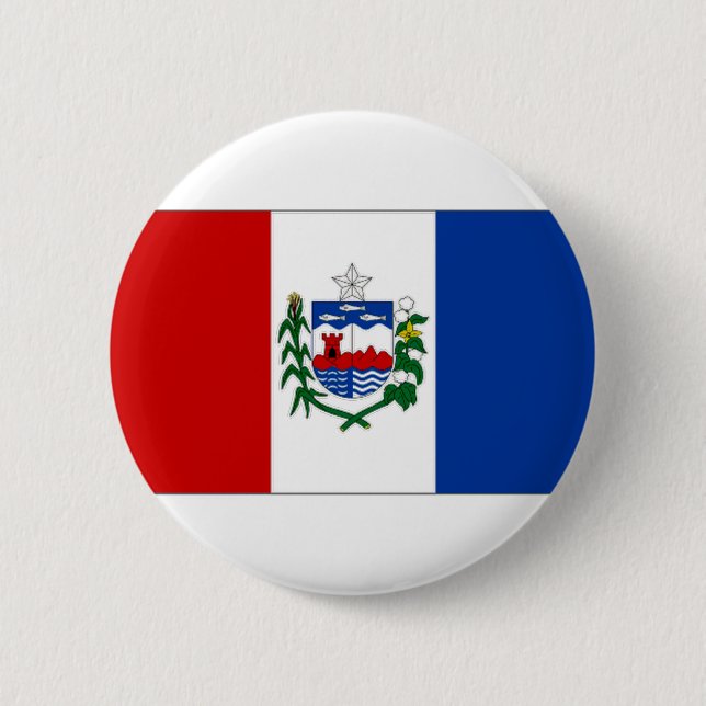 Brazil Alagoas Flag 2 Inch Round Button (Front)