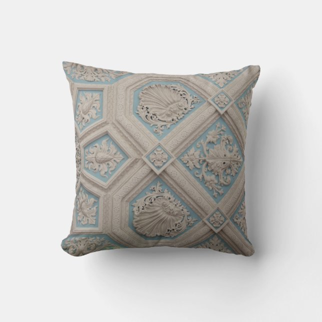 Brazil, Amazon, Manaus. Manaus Opera House Throw Pillow (Front)