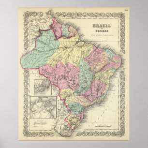 Brazil And Guayana Poster