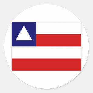 Brazil Bahia Flag Classic Round Sticker