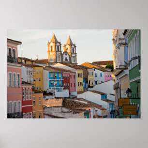 Brazil, Bahia, Salvador, The Oldest City Poster