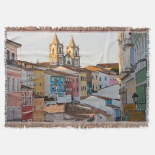 Brazil, Bahia, Salvador, The Oldest City Throw Blanket