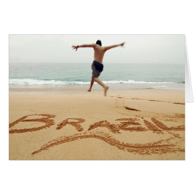 BRAZIL. Barechest man wearing a swimming suit (Front Horizontal)