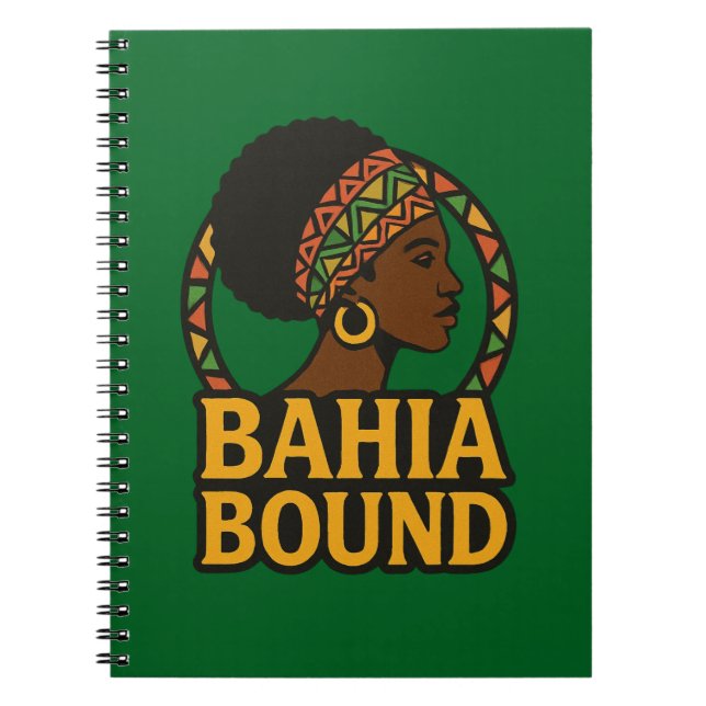 Brazil Bound Spiral Lined Notebook (Front)