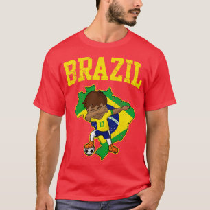 Brazil Boy Brazilian Flag Map T-Shirt