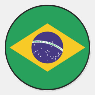 Brazil Brasil Euro Sticker