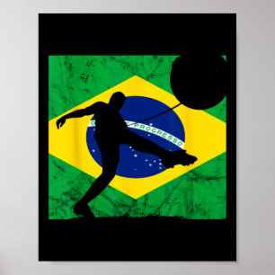 Brazil Brasilian Brazil Soccer Brazilian Roots Bra Poster