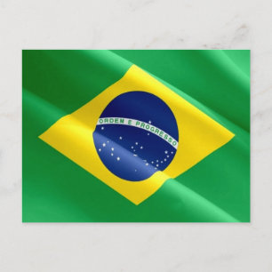 Brazil - Brasilian Flag - Postcard