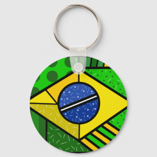 Brazil Brazil brazilian flag Keychain