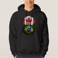 Brazil Brazilian Canadian Canada Tree Roots Flag