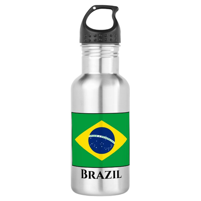 Brazil (Brazilian) Flag 532 Ml Water Bottle (Front)