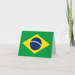 Brazil (Brazilian) Flag Card
