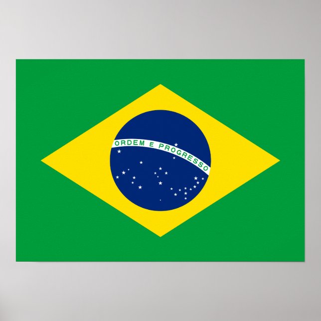 Brazil – Brazilian National Flag Poster (Front)