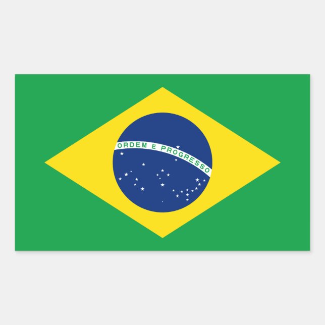 Brazil – Brazilian National Flag Sticker (Front)