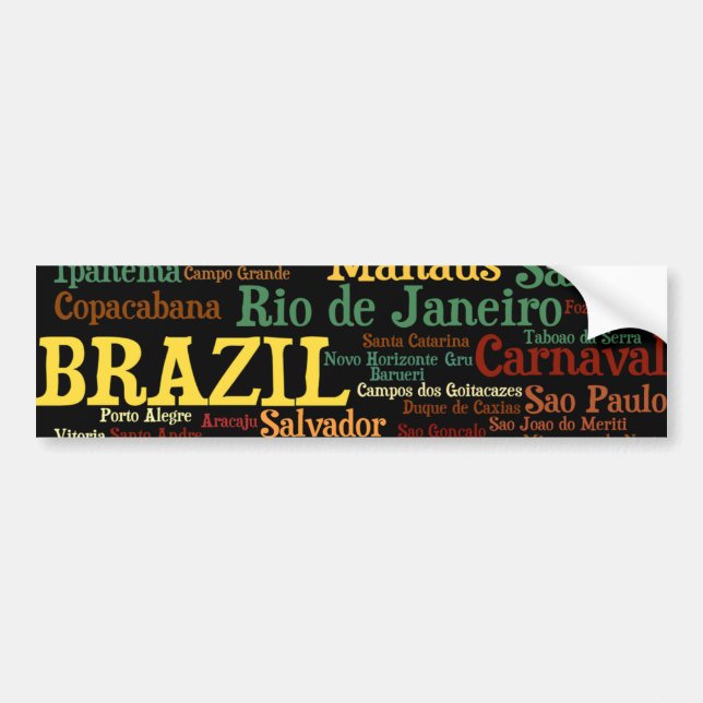 BRAZIL Bumper Sticker (Front)