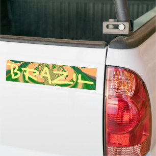 Brazil Bumper Sticker Template Car Bumper Sticker
