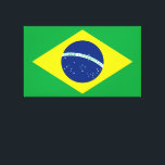 Brazil Canvas Print<br><div class="desc">National Flag Federative Republic of Brazil south or latin america</div>
