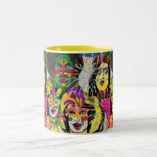 Brazil Carnival Two-Tone Coffee Mug