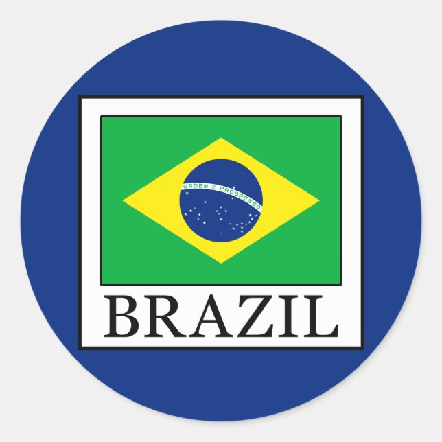 Brazil Classic Round Sticker (Front)