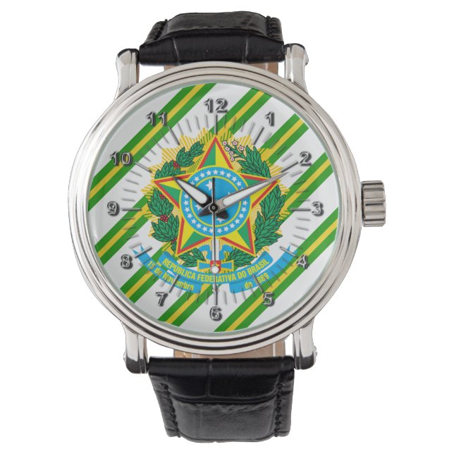 Brazil coat arms watch (Front)