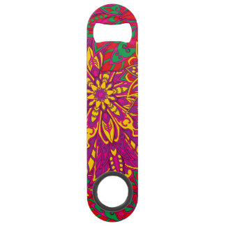 Brazil colourful mandala pattern speed bottle opener